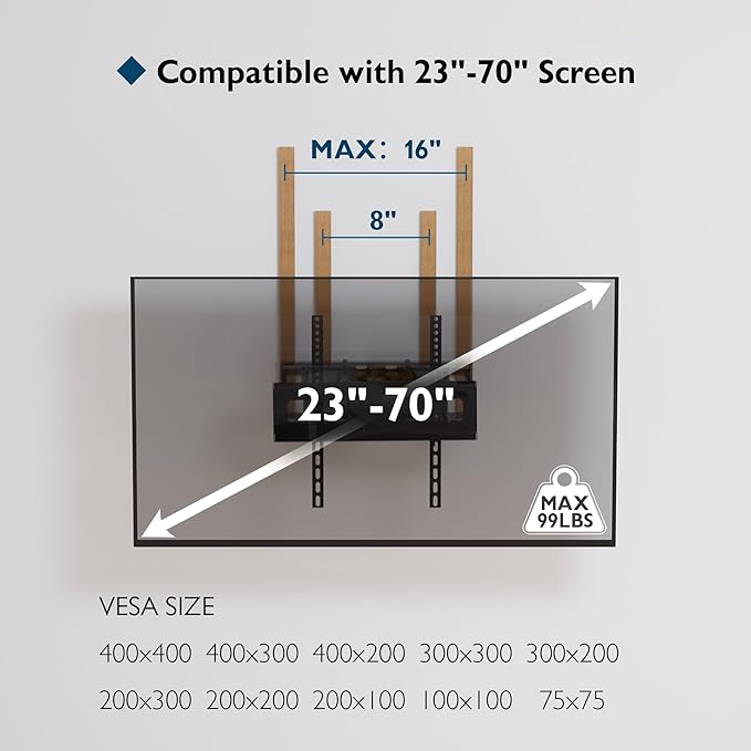 BONTEC Full Motion TV Wall Mount - Image 5