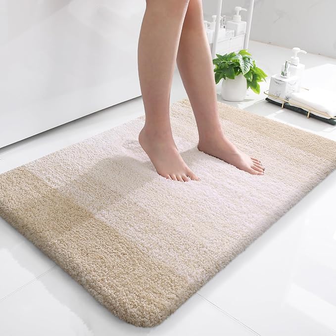 OLANLY Bathroom Rugs Mat 36x24, Extra Soft Absorbent Microfiber Bath Rugs by OLANLY