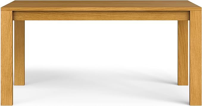 SIMPLIHOME Wilson Dining Table, Solid Wood Oak Veneer, 60 x 36 inches, - Image 5