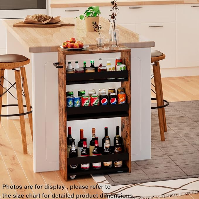 TEAMIX 4 Tier Slim Storage Cart - Image 8