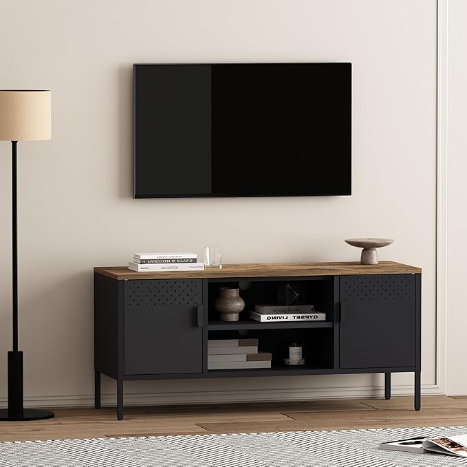 Manhattan Comfort Landen 47" Modern Metal TV Stand - Image 2