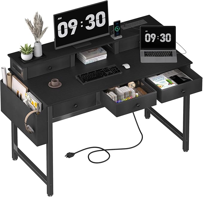 Lufeiya Computer Desk with Drawers by LUFEIYA