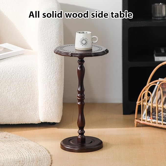 Round Side Table, Small Drink Table - Image 4
