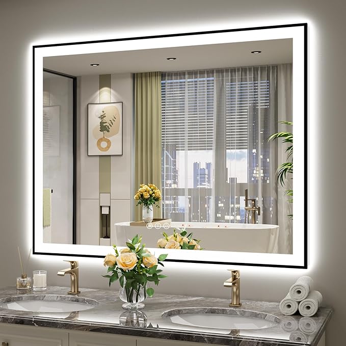 51x40 Inch LED Bathroom Mirror by YEELAIT