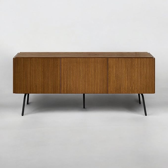 NTC Veil TV Stand with 3 Doors for TVs up to 60’’, Media Console with Vertical - Image 8
