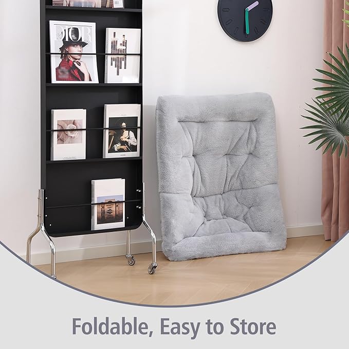 Welnow Comfy Saucer Chair with Ottoman, Oversized Folding Reading Chair - Image 6