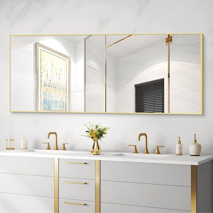 30x72inch Bathroom Mirror, Large Rectangular Wall Mirrors - Image 2