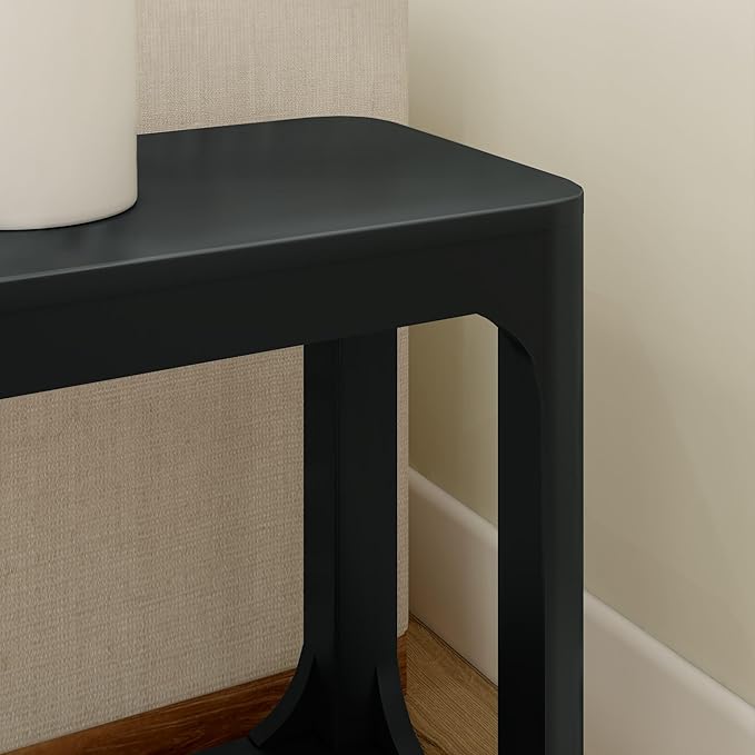 Plank+Beam Modern Rounded Rectangular Side Table - Image 5