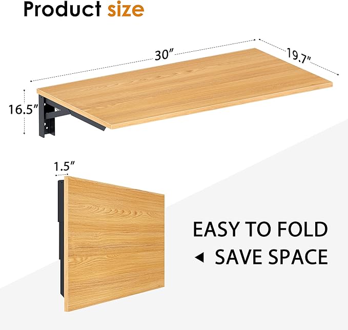 Need Small Fold Down Table Wall Mounted Heavy Duty Small Folding Wall Table - Image 3