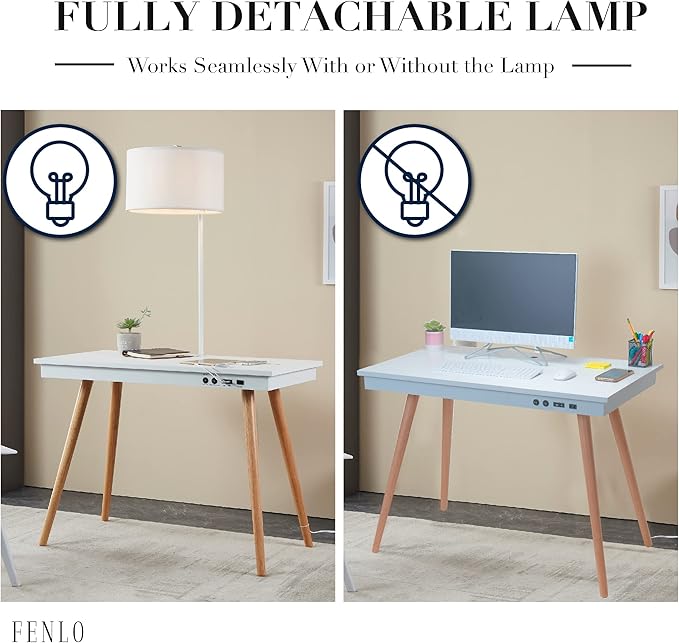 FENLO Future 39" Mid Century Modern Desk - Image 5