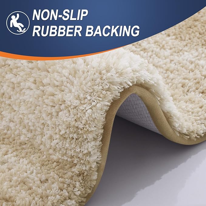 OLANLY Bathroom Rugs Mat 36x24, Extra Soft Absorbent Microfiber Bath Rugs - Image 4