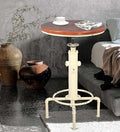 Topower Industrial Bar Table 31.5-41.3" Adjustable Pub Table Kitchen Dining by Topower