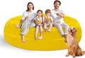 7FT Bean Bag Chair with Ultra Soft Velvet Cover Bean Bag Sofa with Memory Foam by Unknown