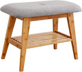 Shoe Rack Bench, Bamboo Entryway Bench, Organizer by SOBIBO