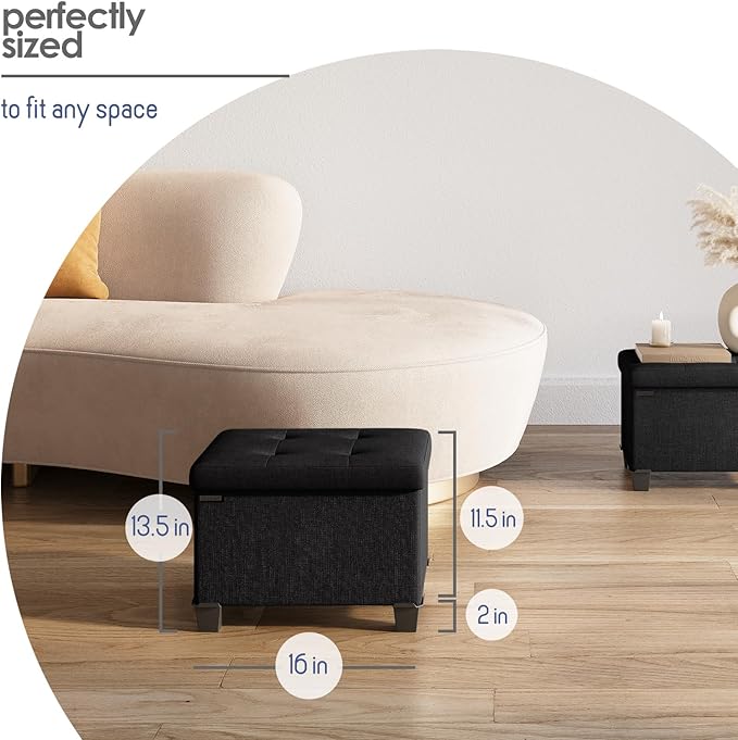 STORAGEBUD Storage Ottoman Cube - Image 8