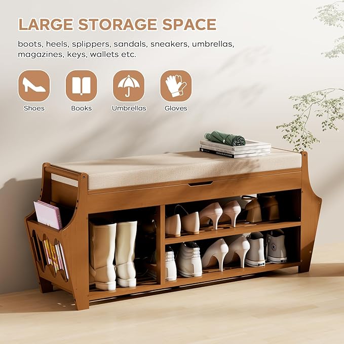 47.2in Shoe Bench Entryway - Image 8