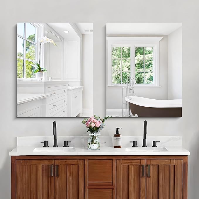 Frameless Mirror, 24x30 Inch Bathroom Mirror - Image 7