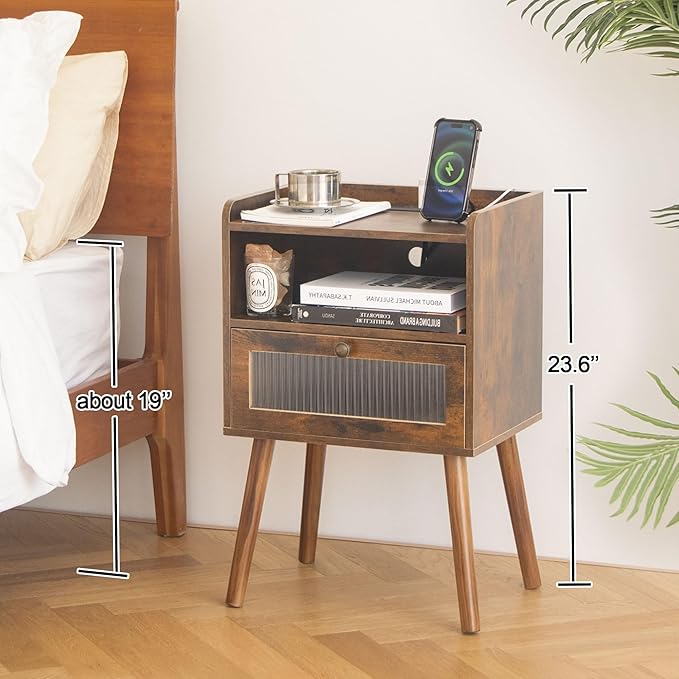 AWASEN Mid Century Night Stand - Image 2