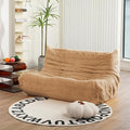 N&V Fireside Loveseat, Mid Century Armless Twin Size Floor Sofa, Soft Premium by NV