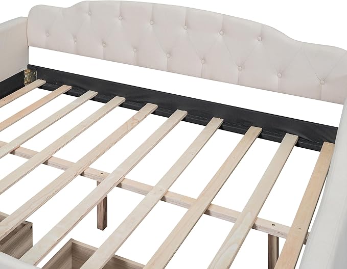Full Size Upholstered Tufted Daybed - Image 5