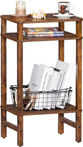 28in Tall Side Table 3-Tier Small Narrow End Table by YUFAM