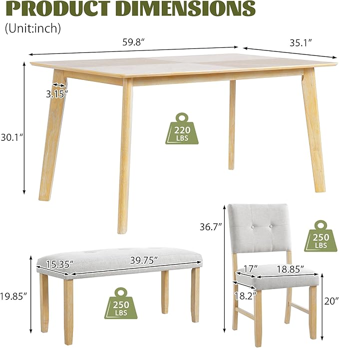 Ball & Cast 6 Piece Dining Room Table Set - Image 2
