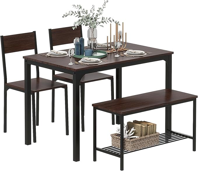 sogesfurniture Table Chairs Set of 4, Dining Table Set - Image 2