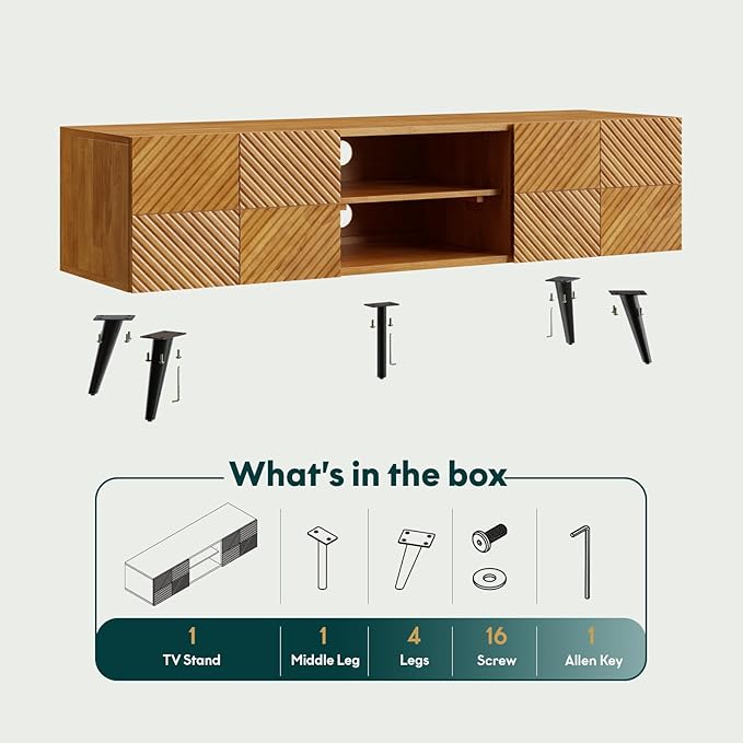 Bme Rhombus Wooden TV Stand - Image 8