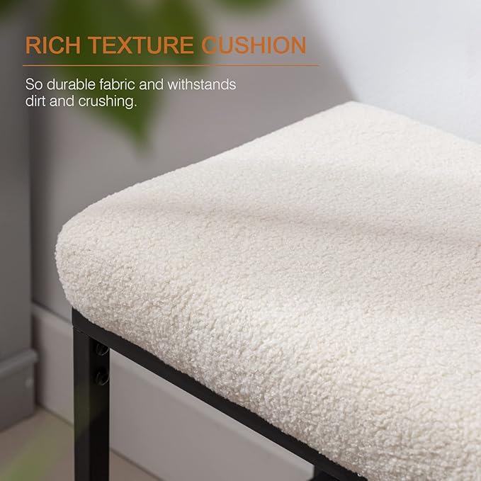Zesthouse Boucle Shoe Bench Entryway - Image 5