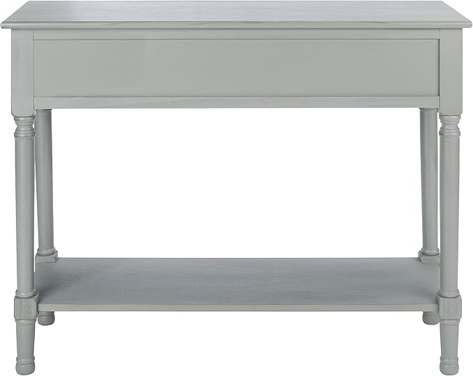 SAFAVIEH Home Collection Tate Distressed Grey 2-Drawer Bottom Shelf Console - Image 10