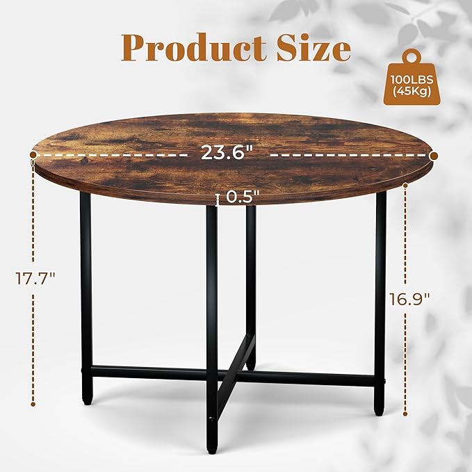 Round Coffee Table, Small Coffee Tables - Image 2