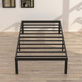 16 Inch Narrow Twin Bed Frame 30x75 No Box Spring Needed, Metal Platform 75x30 by Upcanso