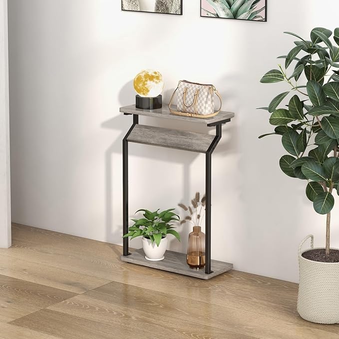 Narrow Side Table for Small Spaces, Slim Couch Tray Table, Skinny Thin End - Image 6