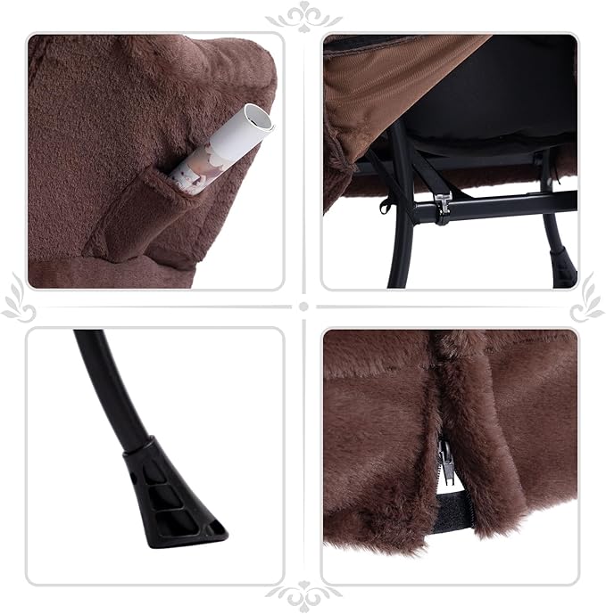 HollyHOME Fabric Lazy Chair - Image 6