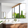 60x36 Large Beveled Mirror, Frameless Beveled Bathroom Mirrors by CILIBER