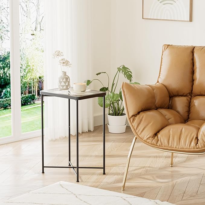 Garden 4 you Small Side Table, Glass End Table, Outdoor Side Table - Image 3