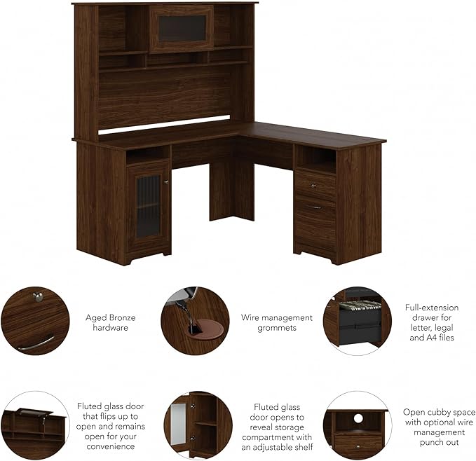 Bush Furniture Cabot L Shaped Desk - Image 8