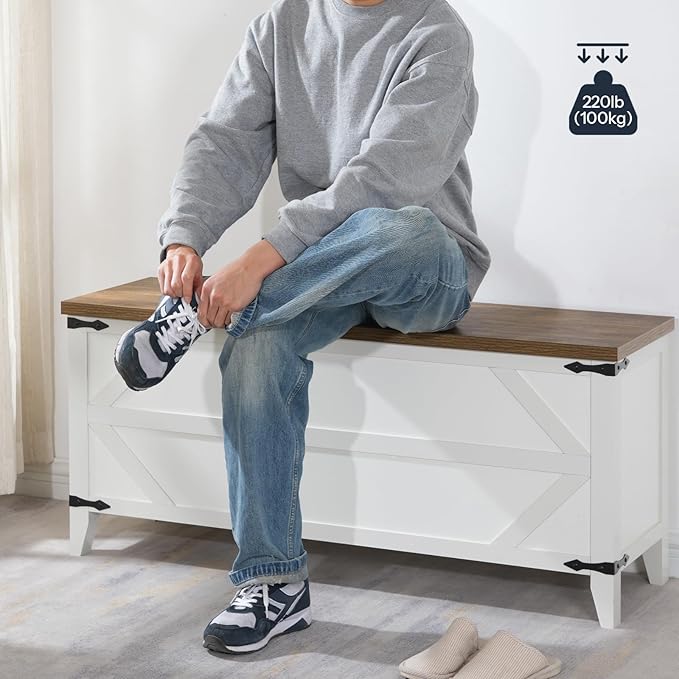 HOOBRO 47.2" Toy Box, Storage Chest - Image 7