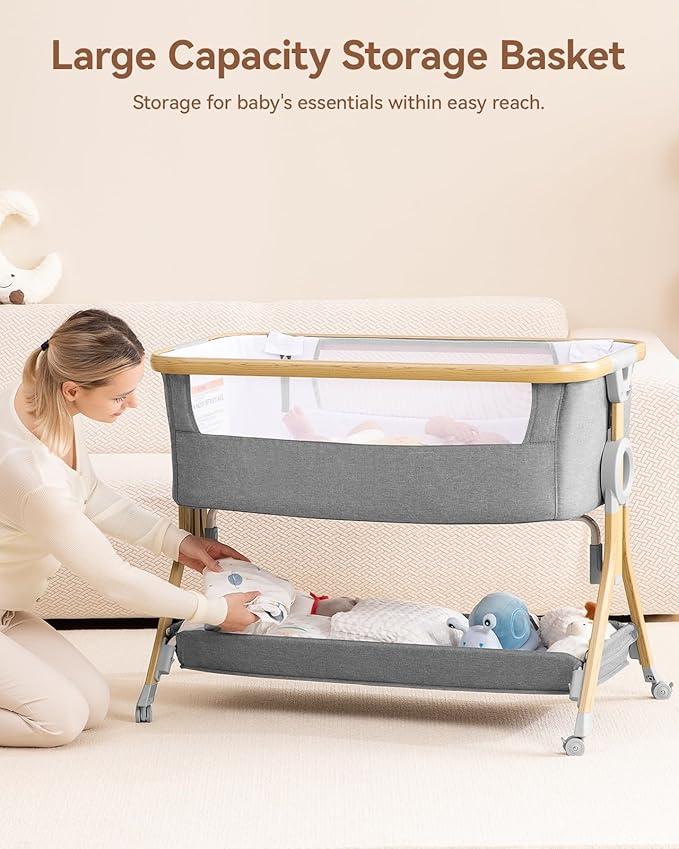 Larex Baby Bassinet Bedside Sleeper - Image 3