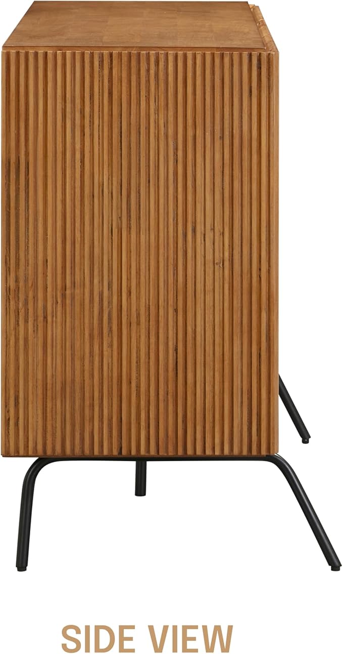 NTC Veil Modern Sideboard with 3 Doors, Buffet Cabinet with Vertical Groove - Image 9