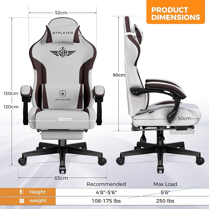 GTPLAYER Gaming Chair Fabric - Image 3