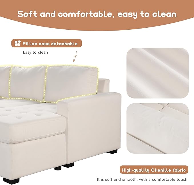 108.3 Inch Modular Sectional Sleeper Sofa - Image 6