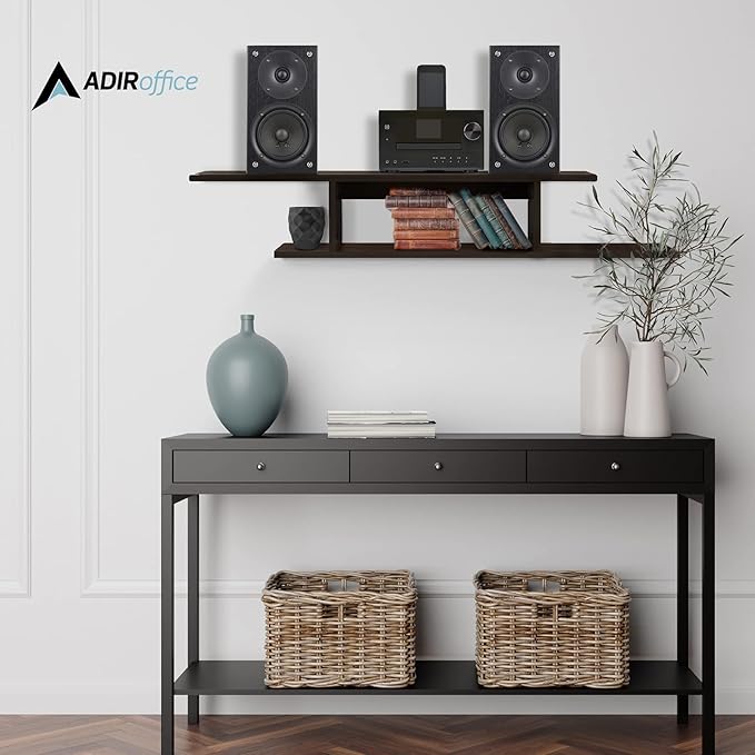 Floating TV Stand, Wall Mounted Floating Media Shelf Organizer Entertainment - Image 2