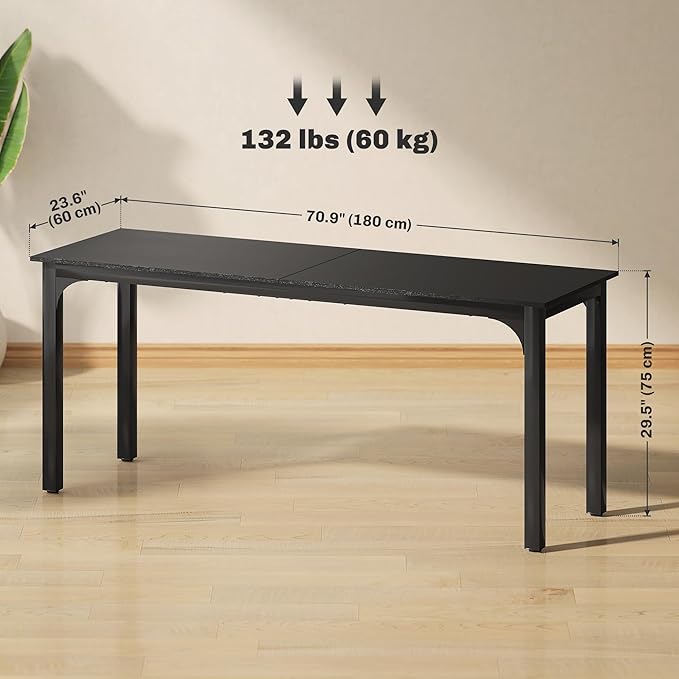 HOMCOM Modern Simple Large Computer Desk - Image 3