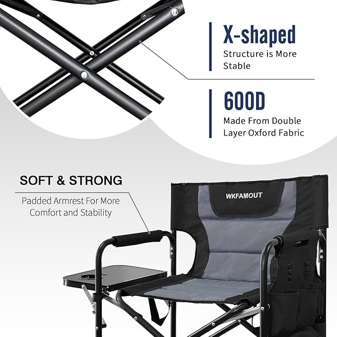 Tall Folding Directors Chair - Image 6