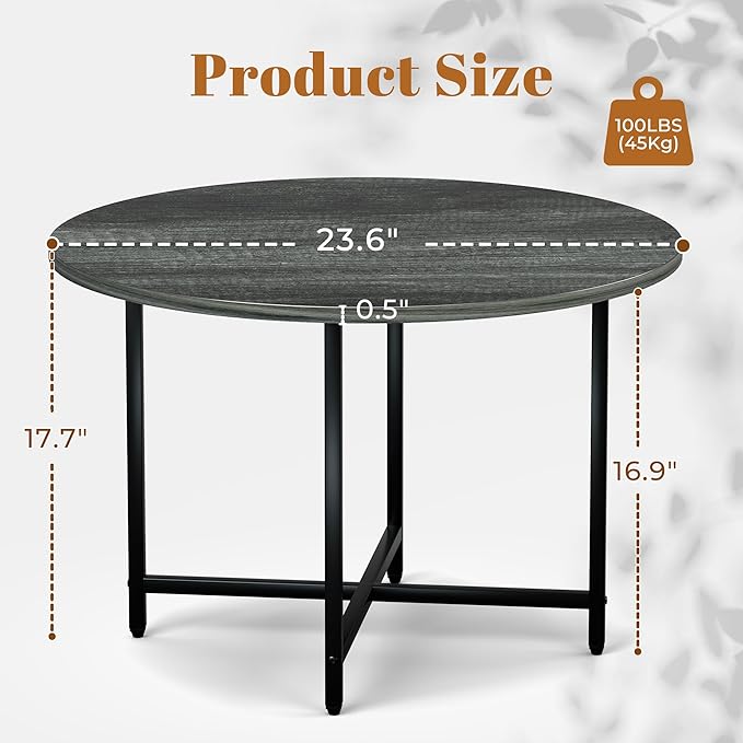 Round Coffee Table, Small Coffee Tables - Image 2
