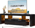 Clikuutory Modern LED Black 67 inch TV Stand by Turnyourhouseintoahome