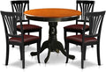 East West Furniture ANAV5-BLK-LC 5 Piece Dinette Set by EastWestFurniture