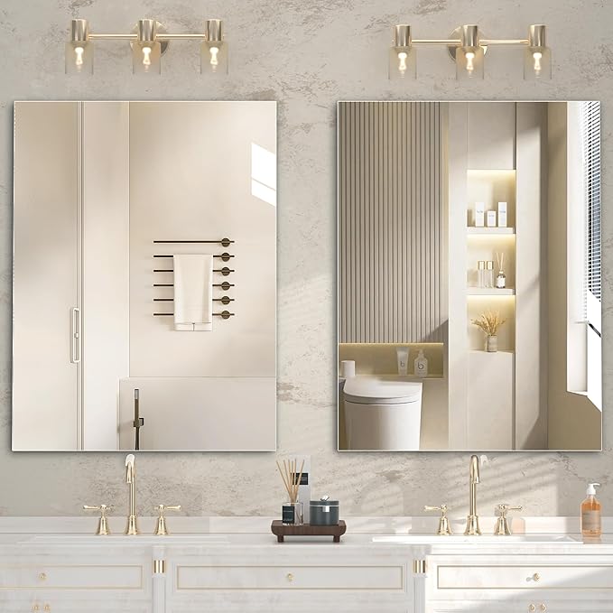 Hasipu 2-Pack 32" x 24" Bathroom Mirror, Mirrors - Image 3