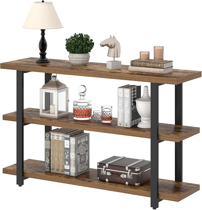 FOLUBAN Sofa Table, Wood Entryway Table - Image 8